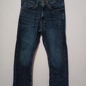 Wrangler Men's Deep Blue Straight Boot Jeans 29x 30